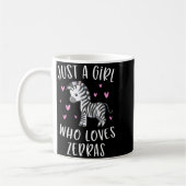 Cute Zebra Shirt For Girls Just A Girl Who Loves Z Kaffeetasse (Links)