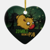 Cute Zombie Guinea Pig Keramik Ornament (Vorne)