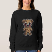 Cute Zombie Teddy Bear Sweatshirt (Vorderseite)