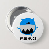 cutebluemonster, GEBEN UMARMUNGEN frei Button (Vorne & Hinten)