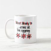 Cutecomfy Most Likely To Drink All The Eggnog Chri Kaffeetasse (Links)