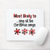 Cutecomfy Wahrscheinlich singt alle Weihnachtslied Mousepad (Mit Mouse)