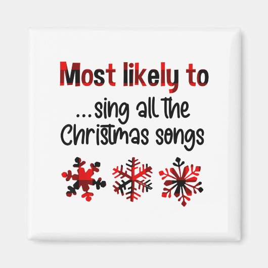 Cutecomfy wird wahrscheinlich alle Weihnachtsliede Magnet (Vorne)