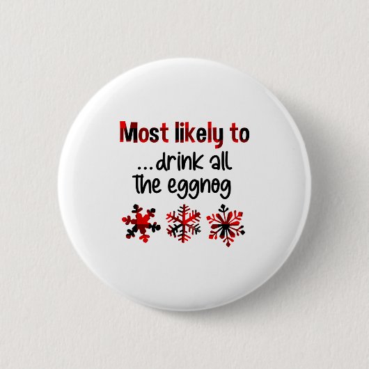 Cutecomfy wird wahrscheinlich alles Eggnog trinken Button (Vorderseite)