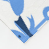 Cutecool Blue Babyboy Kinderzimmer Pattern persona Fleecedecke (Ecke)