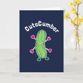 CuteCumber Karte (Gelbe Blume)