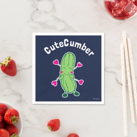 CuteCumber Serviette (Beispiel)