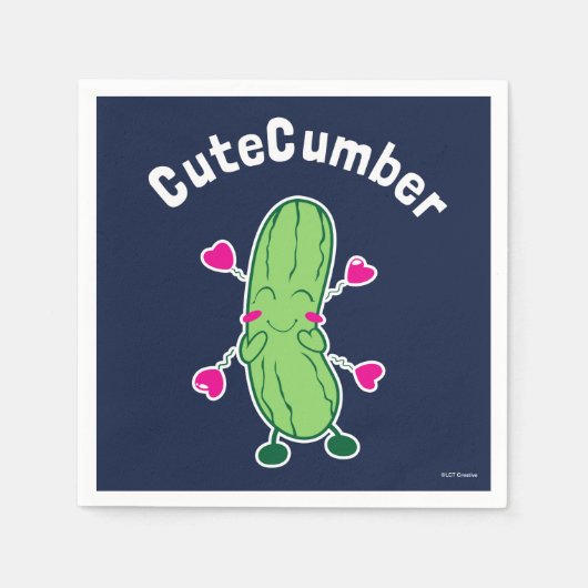 CuteCumber Serviette (Vorderseite)