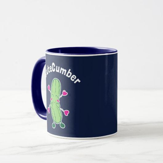 CuteCumber Tasse (Vorderseite Links)