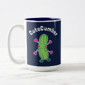 CuteCumber Zweifarbige Tasse (Links)