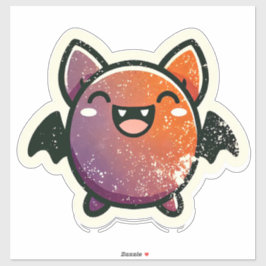 CuteHalloween Bat Custom-Cut Vinyl Sticker