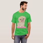 Cuteibetan Spaniel dog on pillow boy T-Shirt (Vorne ganz)