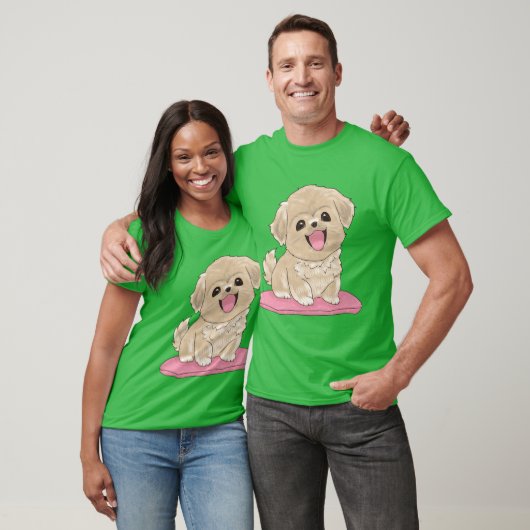 Cuteibetan Spaniel dog on pillow boy T-Shirt (Unisex)