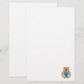 Cutelyn Baby Boy Bear Briefpapier (Vorne/Hinten)
