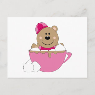 Cutelyn Baby Girl Snow Bear Tasse Postkarte
