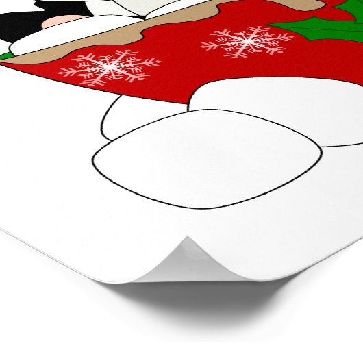 Cutelyn Christmas Tasse Panda Bear Poster (Ecke)