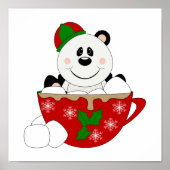 Cutelyn Christmas Tasse Panda Bear Poster (Vorne)