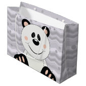 Cutelyn Panda Bear Große Geschenktüte (Vorderseite Schrägansicht)