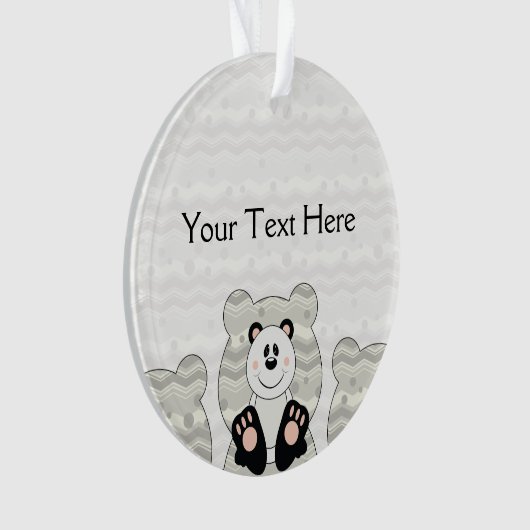 Cutelyn Panda Bear Ornament (Vorderseite)