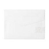 Cutelyn Sock Monkey Rundum-Adressaufkleber (Rückseite)