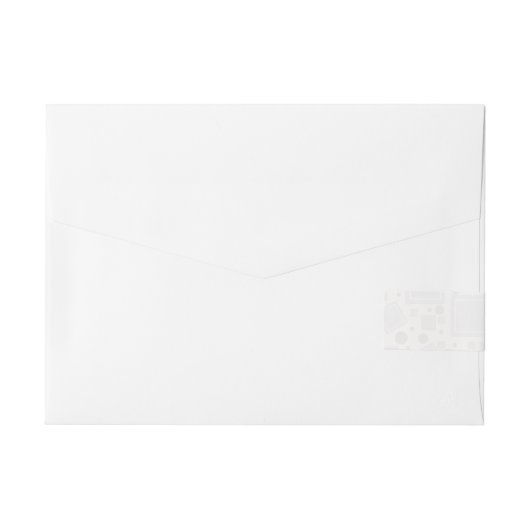 Cutelyn Sock Monkey Rundum-Adressaufkleber (Rückseite)