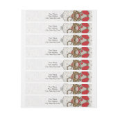 Cutelyn Sock Monkey Rundum-Adressaufkleber (Bogen)