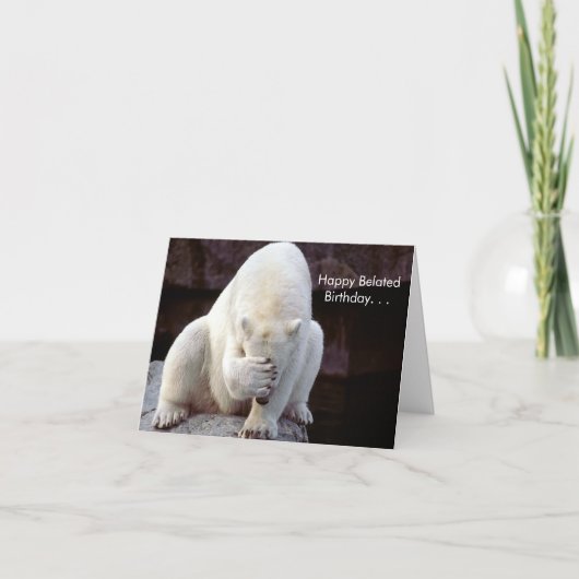 Cuteness Galore Belated Birthday Card Karte (Vorderseite)