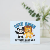 Cuteness Gone Wild Postkarte (Stehend Vorderseite)