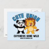 Cuteness Gone Wild Postkarte (Vorne/Hinten)