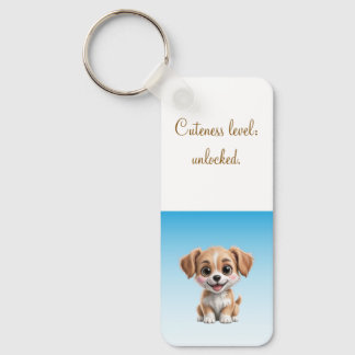 Cuteness Level Keychain – Custom Text & Photo Schlüsselanhänger