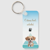 Cuteness Level Keychain – Custom Text & Photo Schlüsselanhänger (Vorderseite)