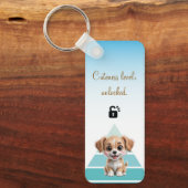 Cuteness Level Keychain – Custom Text & Photo Schlüsselanhänger (Vorderseite)