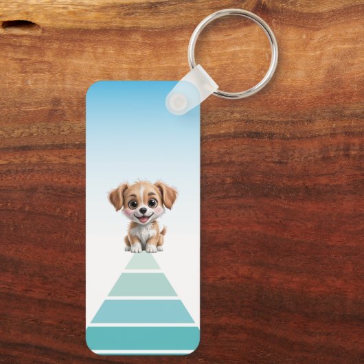 Cuteness Level Keychain – Custom Text & Photo Schlüsselanhänger (Rückseite)