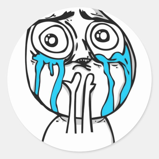 Cuteness Overload Meme Runder Aufkleber (Vorderseite)