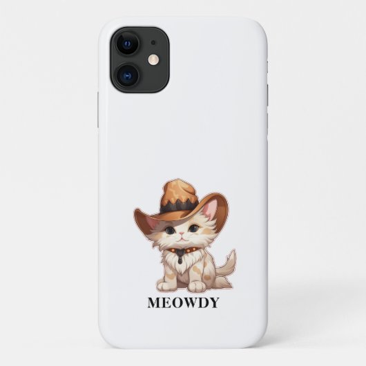 Cuteness Overload Meowdy Western Cat Case-Mate iPhone Hülle (Rückseite)