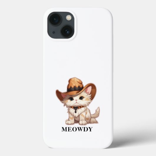 Cuteness Overload Meowdy Western Cat Case-Mate iPhone Hülle (Rückseite)