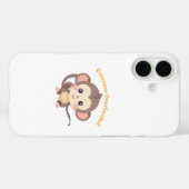 Cuteness Overloaded: Affe iPhone 16 Fall Case-Mate iPhone Hülle (Rückseite (Horizontal))