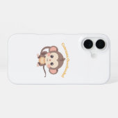 Cuteness Overloaded: Affe iPhone 16 Fall Hülle (Rückseite (Horizontal))