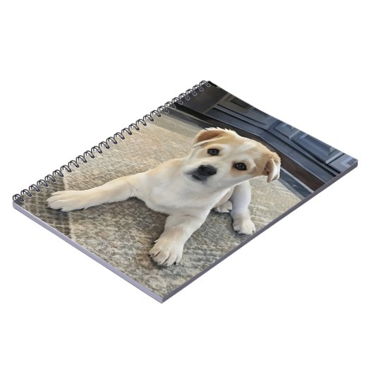 Cuteness Puppy Overload Spiral Foto Notebook Notizblock (Linke Seite)