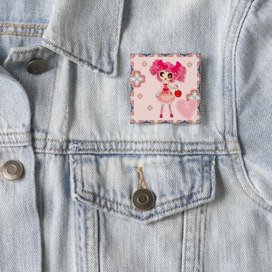 CutePziemlich Girly PinkyP Pink Kawaii Girl von Le Button (Beispiel)