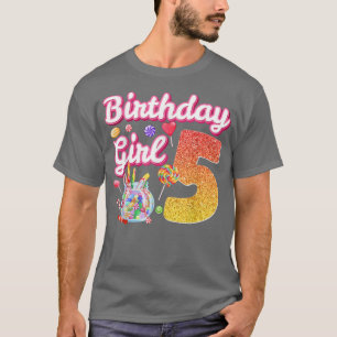 Cutes 5. Geburtstag Mädchen Süßes Süßes 5 Jahre al T-Shirt