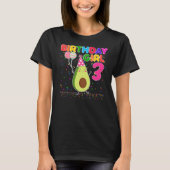 Cutes Avocados 3rd Birthday Girl 3 Years Old T-Shirt (Vorderseite)