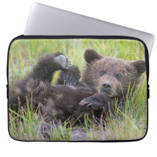 Cutest Baby Animals Baby Brown Bear Cub Laptopschutzhülle