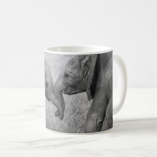 Cutest Baby Animals | Baby Elephants Greeting Kaffeetasse (VorderseiteRechts)