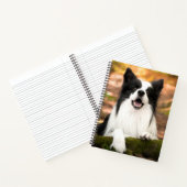 Cutest Baby Animals | Black & White Border Collie Notizblock (Innenseite)