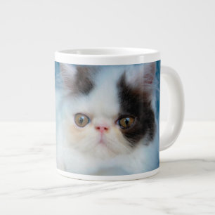 Cutest Baby Animals Black & White Kitten Jumbo-Tasse