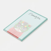 Cutest Baby Animals | Cat Christmas Sweater Post-it Klebezettel (angewinkelt)