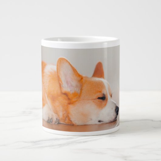 Cutest Baby Animals | Corgi Sleeping Jumbo-Tasse (Vorderseite)