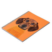 Cutest Baby Animals | Dachshund Orange Sweater Notizblock (Linke Seite)