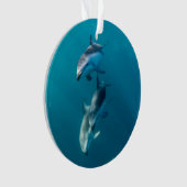 Cutest Baby Animals | Dolphin Family Ornament (Vorderseite)